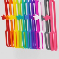 Elastic Band Silicone Bookmark Colorful Pointing Finger Bookmark