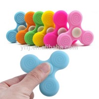 Popular silicone finger gyro fidget hand spinner toy