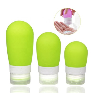 Leakproof Refillable Silicone Travel Container Bottle for Shampoo Lotion Soap