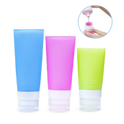 38/60/80ml Colorful silicone mini empty travel bottles