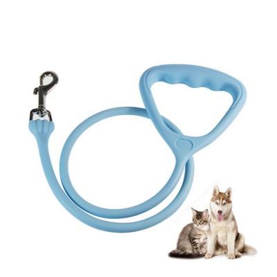 Dongguan manufacture retractable silicone rubber handle dog leash