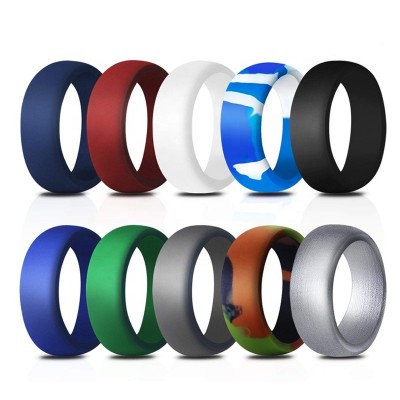 Dongguan Manufacture Affordable Comfortable Durable Single Silicone Wedding Ring for Men