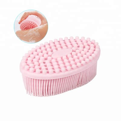 Eco-Friendly soft long bristle silicone body bath brush