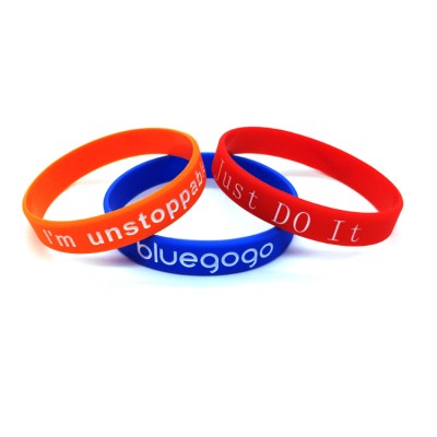 Promotional gifts BPA free cheap silicone wristband custom silicone bracelets for advertising