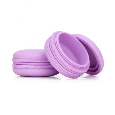 New Design Leak-proof Macaron Travel Containers Silicone Cosmetic Cream Jars