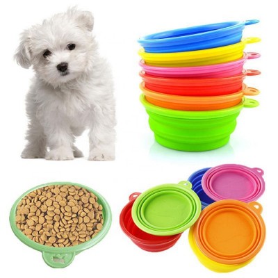 Colorful Easy Folding Silicone Pet Bowl for Dog