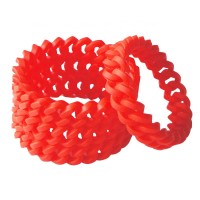 hot sale colorful  silicone  braided bracelet wrap wristbands for gift