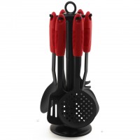 Yangjiang Factory Non Stick Cooking and Baking with holder plastic kitchenware Nylon Kitchen tool set