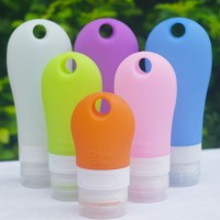 Portable Silicone Travel Mini Bottle Silicone Shampoo Bottle with Carabiner