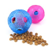 Wholesale Durable Soft Nontoxic Themoplastic Silicone Interactive Dog Fill Chew Toys Ball Pack